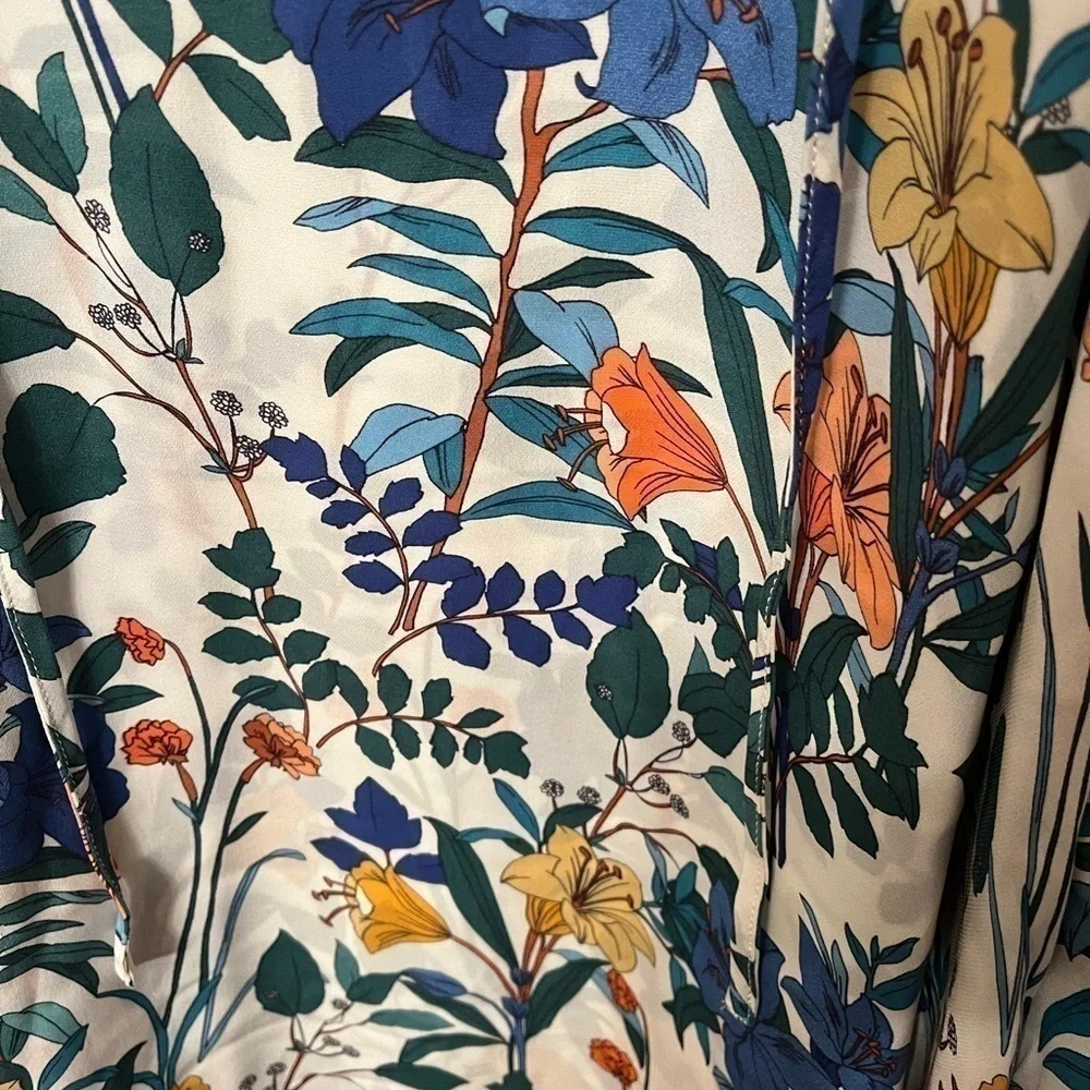 Parker Antastasia Silk Floral Cold Shoulder Mini Dress Sz XS
